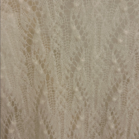 Sezane Nathalia Sweater Ecru Cream Wool Kid Mohair Blend V-neck NWT Size Medium - Picture 12 of 16